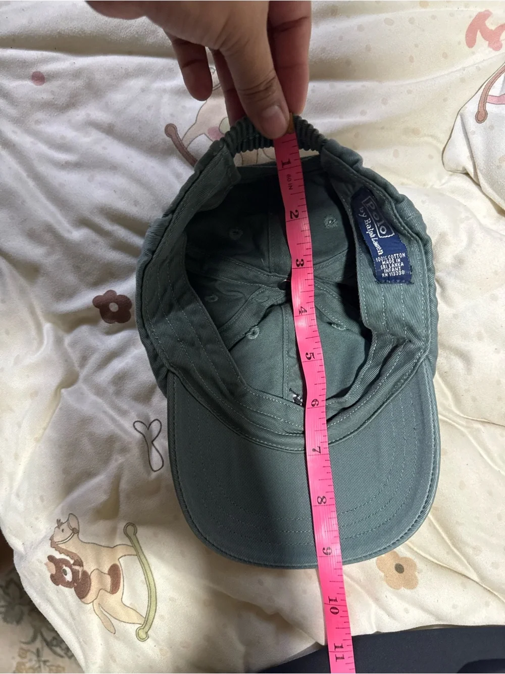Vintage Polo by Ralph Lauren Green Classic Cotton Baseball Cap infant